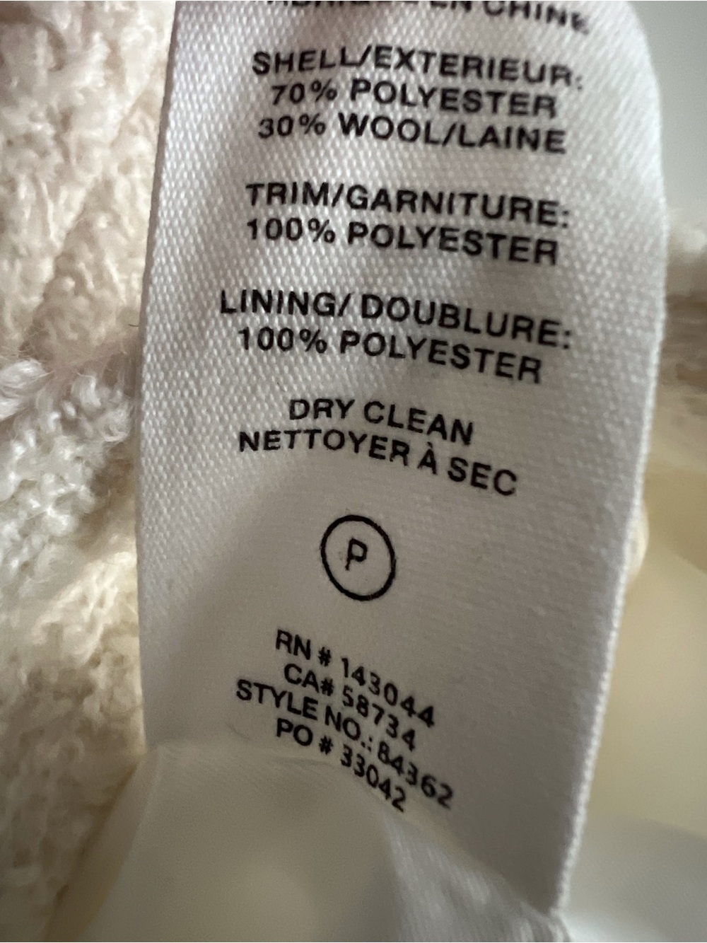 Avec Les Filles Boucle Bow Jacket Cream White Preppy Classic Timeless Medium - Picture 6 of 9